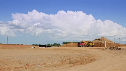 Construction site of meat processing plant 库存影片 161259204