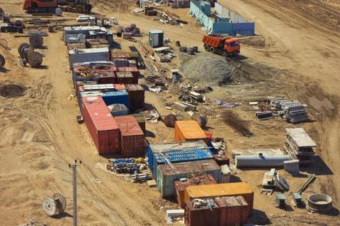 Construction site mess. Stock Photos