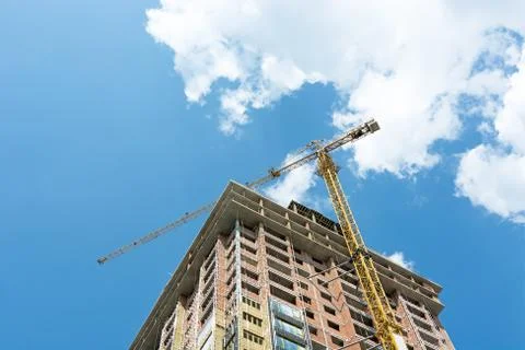 Construction site of modern building. Stock Photos