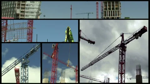 Construction site montage 2 Video stock 948226
