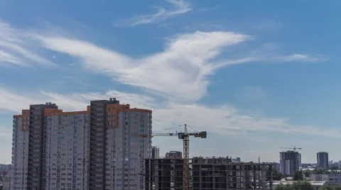 Construction Site In Motion 1 4K Stock Footage 53517842