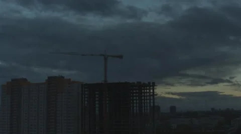 Construction Site In Motion 4K Stock Footage 56919758