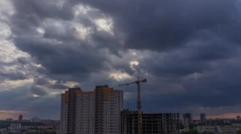 Construction Site In Motion 5 4K Stock Footage 54441796