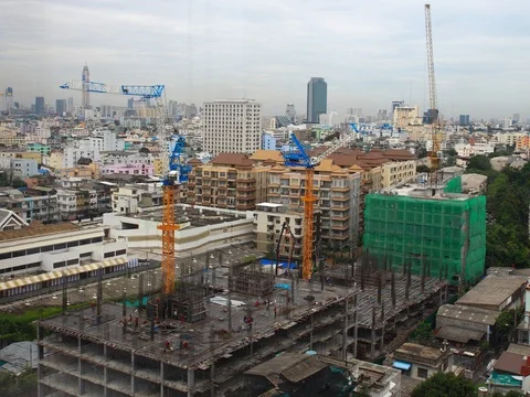 Construction site movement Stock Footage 71153424