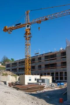 Construction site for new building Stock Photos