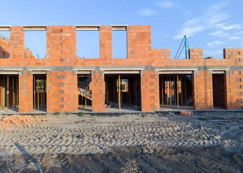 Construction Site of New Building Stock Photos