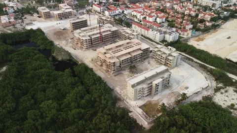 Construction Site in New Coastal Development Area: Deforestation, Ecological Stock-Footage 270167182