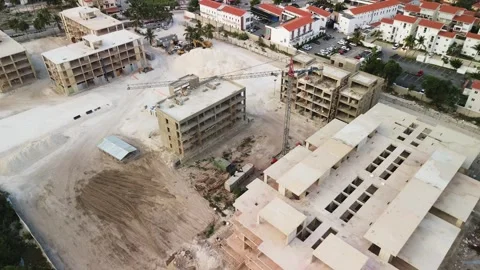 Construction Site in New Coastal Development Area: Deforestation, Ecological Stock Footage 270167208