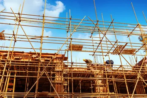 Construction site for new condominiums Stock Photos