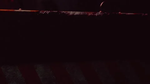 Construction site at night with barriers and dim lighting Stock Footage 344117806