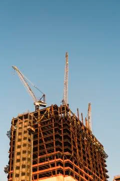 Construction site in NY Stock Photos