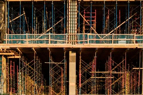Construction site in NY Stock Photos