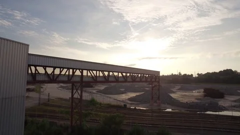 Construction site overhead Stock Footage 85174981