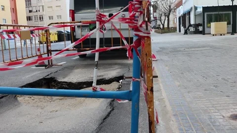 Construction site, pan  Stock Footage 238630533