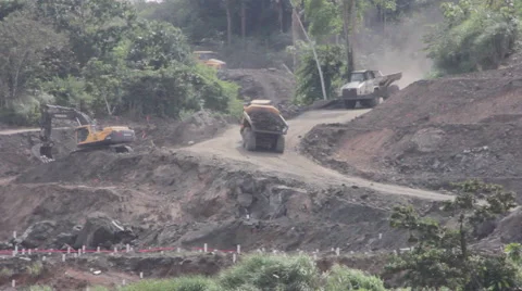 Construction Site in Panama Stock Footage 58631641