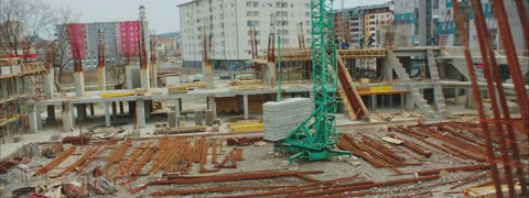 Construction Site Panorama Stock-Footage 150871637