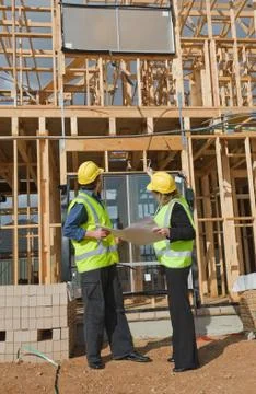 At the construction site Stock Photos