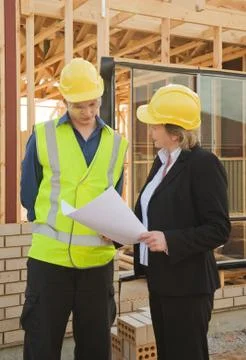At the construction site Stock Photos