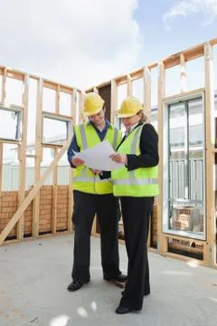 At the construction site Stock Photos