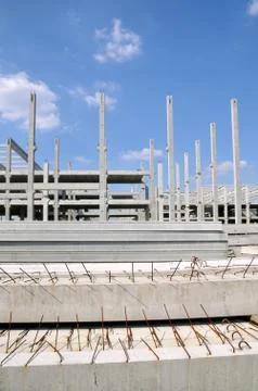 Construction site Stockfoto's