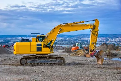 At construction site Stock Photos