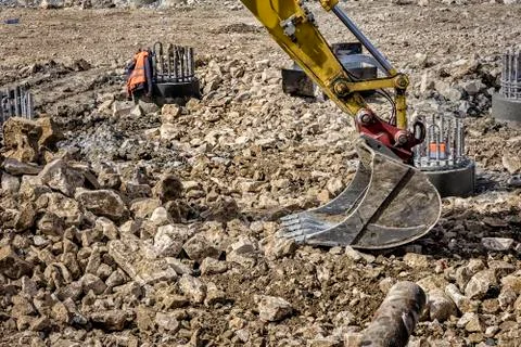 A construction site Foto stock