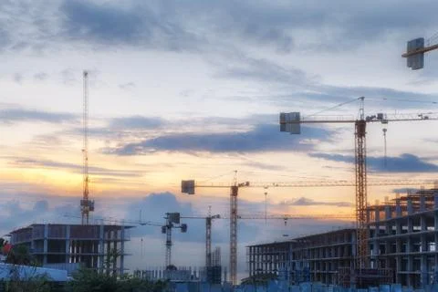 Construction Site. 写真素材