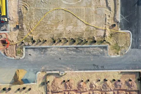 Construction Site Stockfoto's