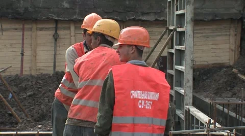 Construction site, pouring the concrete Stock Footage 5164952