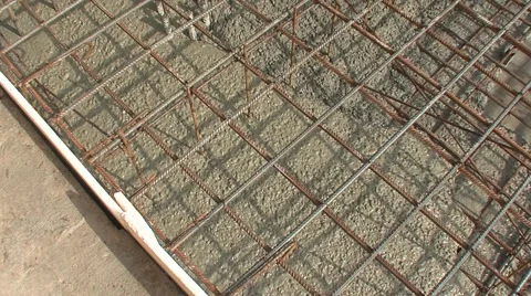 Construction site, pouring the concrete Stock Footage 5164971