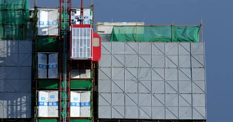 Construction site, in progress. (Beijing, July 7, 2023) Stock Footage 294675078