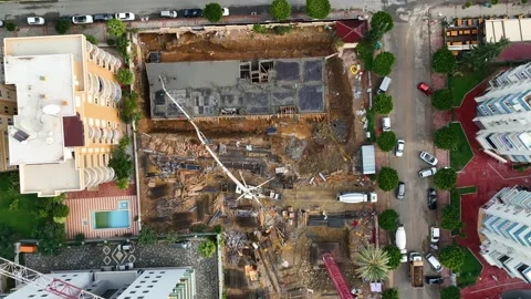 Construction site in a residential building at the final stage of construction Stock Footage 224060195