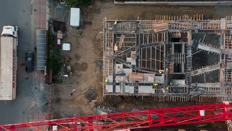 Construction site in a residential building at the final stage of construction Stock Footage 231184616