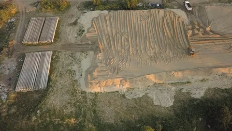 Construction site on the road construction Stock Footage 111769425
