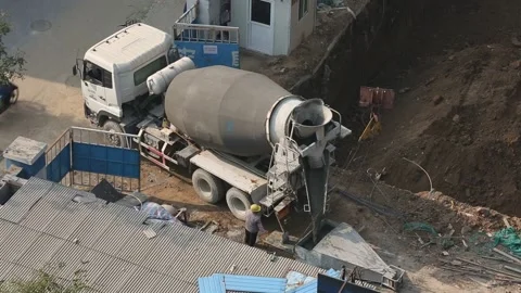 Construction Site in Sanlitun Area of Beijing Stock Footage 203155257