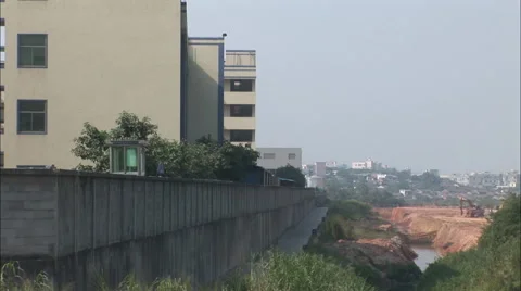 Construction site, security guard, China Stock Footage 56627733