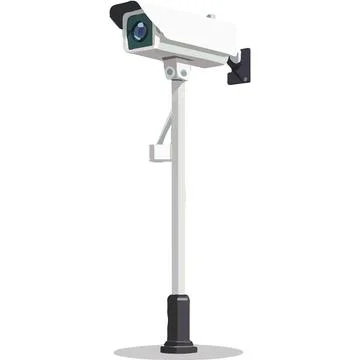 Construction site security Security Surveillance home security Monitoring S.. Illustrazione stock