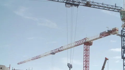 Construction site sequences in Qatar during boom Stock Footage 105805312