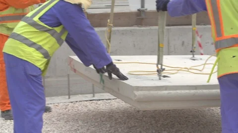 Construction site sequences in Qatar during boom Stock Footage 105908692