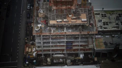 Construction site shot from above 스톡 동영상 139392797