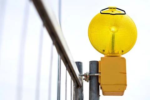Construction site signal light Stock Photos