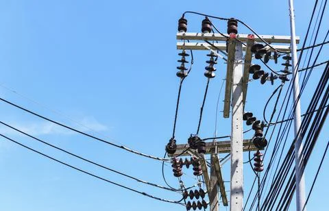 Construction site with sky background Stock Photos