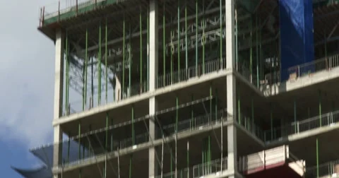 Construction site on skyscraper Video stock 41577016