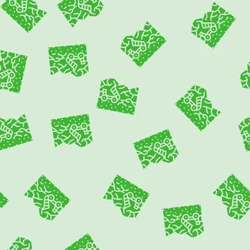 Construction site soil dumping glyph seamless pattern Stock Illustration