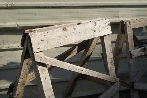 Construction site step ladder Stock-Fotos