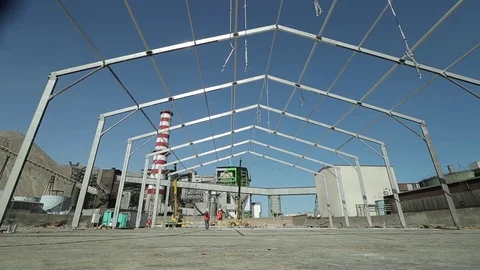 Construction site structure Video stock 77048349