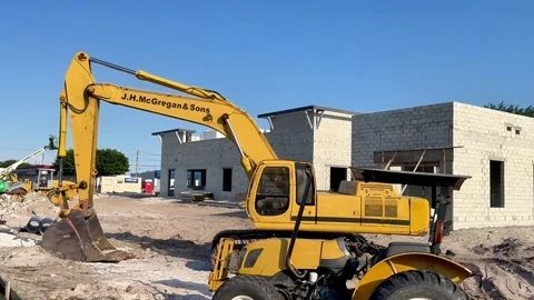 Construction site in Stuart, Florida Stock Footage 271675110