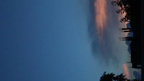 Construction site sunset timelapse Stock Footage 167051460