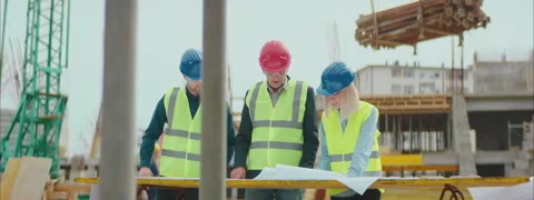 Construction Site Team Stock Footage 150862902