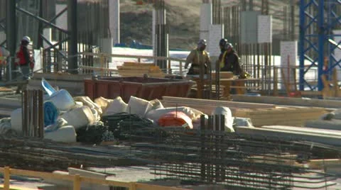 Construction site tight, Calgary International Airport, #2 Stock Footage